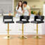 Tabouret de bar ajustable en similicuir-856067591