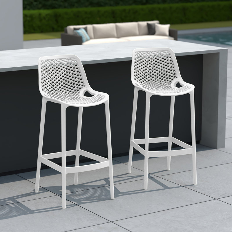 Tabouret de bar 29,5 po (ensemble de 2), White