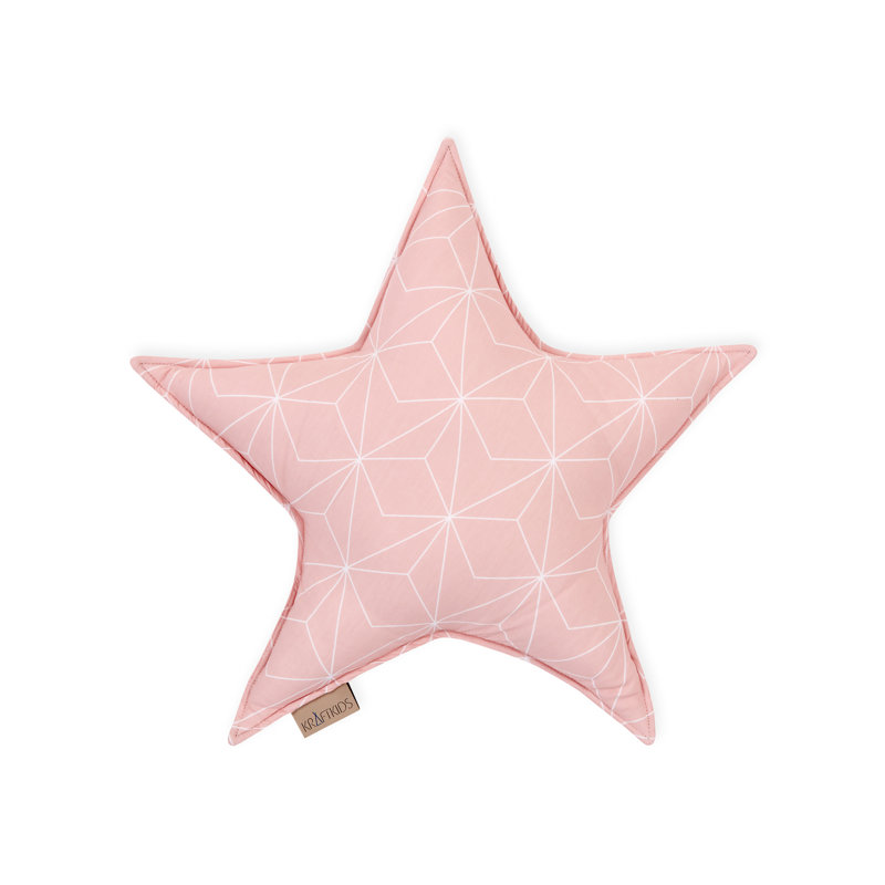Weiße, Dünne Diamante Geometric Novelty Throw Cushion, Altrosa