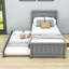 Lit plateforme simple avec lit gigogne-434241456