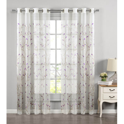 Ajay Sheer Single Curtain Panel