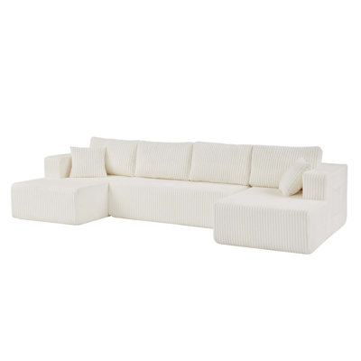 Modular Cloud Sectional Sofa with No Assembly Required