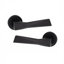 1 Pair Modern Aura Design Premium Door Handles on Round Rose
