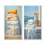 Ensemble de 2 serviettes blanches et orange-1814031826-1814031831