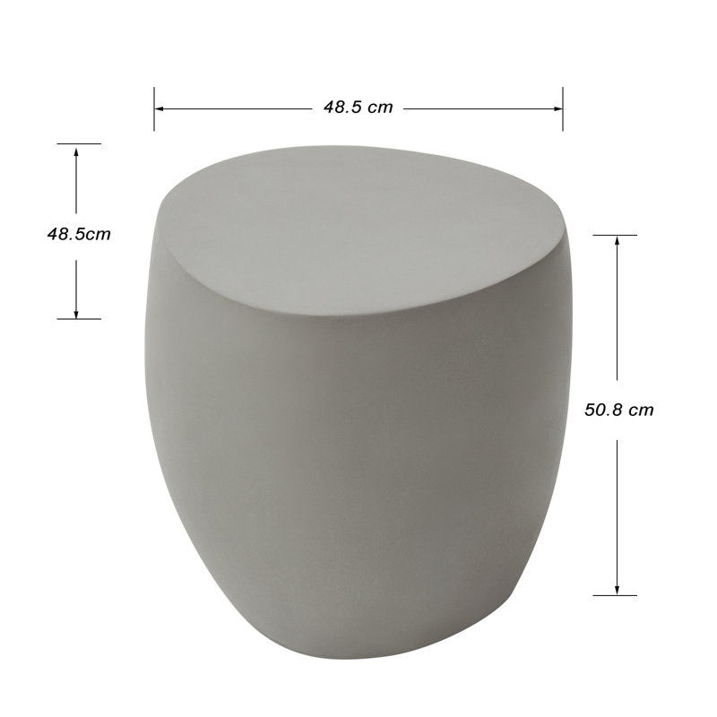 Light Table,Night Stand,GRC Table Concrete Side Table, Grey