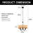 Sofiya 5 - Light Dimmable Geometric Chandelier