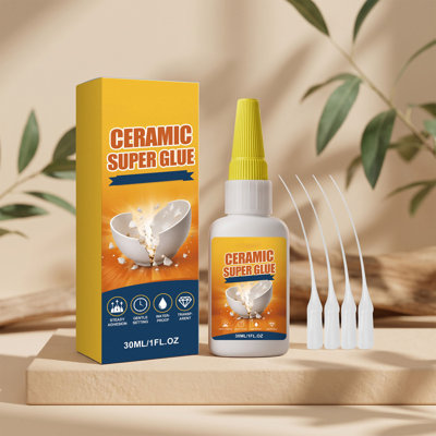 Rack 30ml High-strength Ceramic Tile Adhesive  Transparent Waterproof Crack Repair Glue Household Ceramic Adhesive.