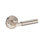 Lake Forest Privacy Lever with Recessed Round Rose in Unlacquered Brass