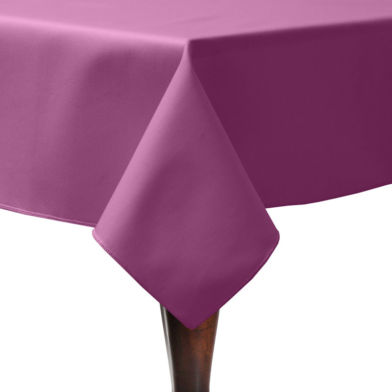Cotton Twill Rectangular Tablecloth, 52" L x 48" W, 5, Plumberry