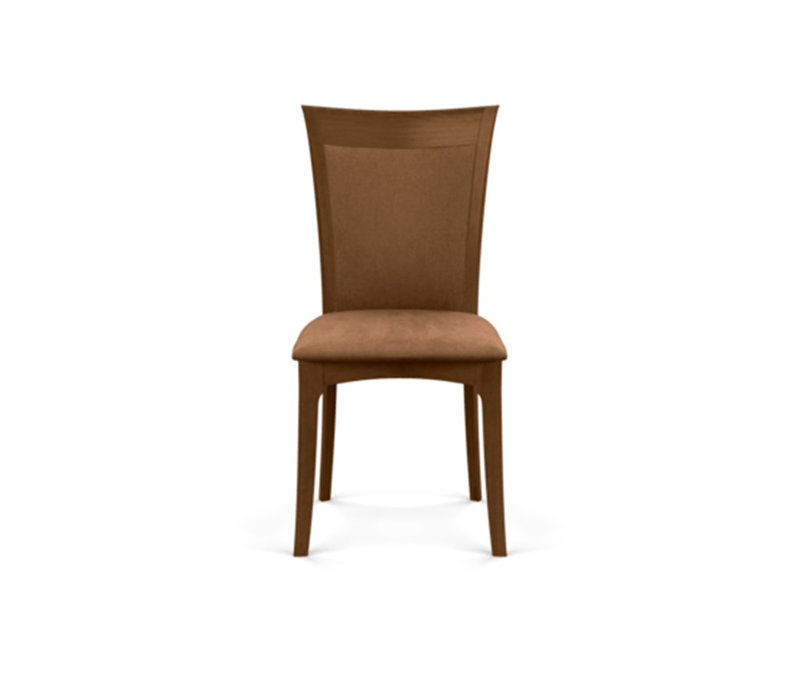 Morgan Leather Dining Chair, Saddle Cherry, Coffee