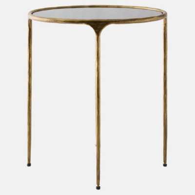 Table de bout Hunter - or antique H 20 po x l 19 po x P 13 po