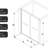 Half Frameless Double Sliding Glass Shower Door with 1/4 Inch Tempered Safety Glass and Matte Black Finish, Adjustable Width 44-48 Inches x 72 Inches Height