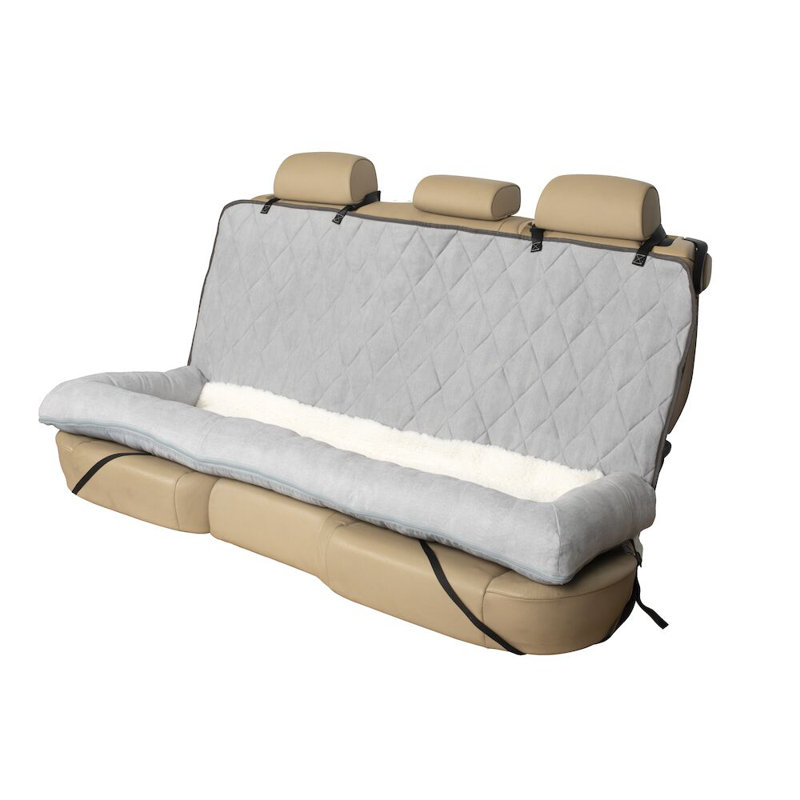 Happy Ride Car Dog Bed Bench Seat, Gray