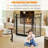 Anquantae 3 Panel Iron Fireplace Screen