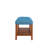 Charla Fabric & Oak Finish Bench-343543703