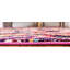 Tapis rose à motif géométrique Eddins-1570544274