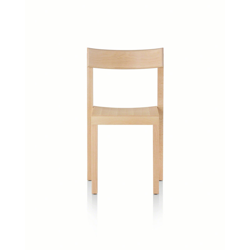Primo Solid Wood Stacking Side Chair, Natural