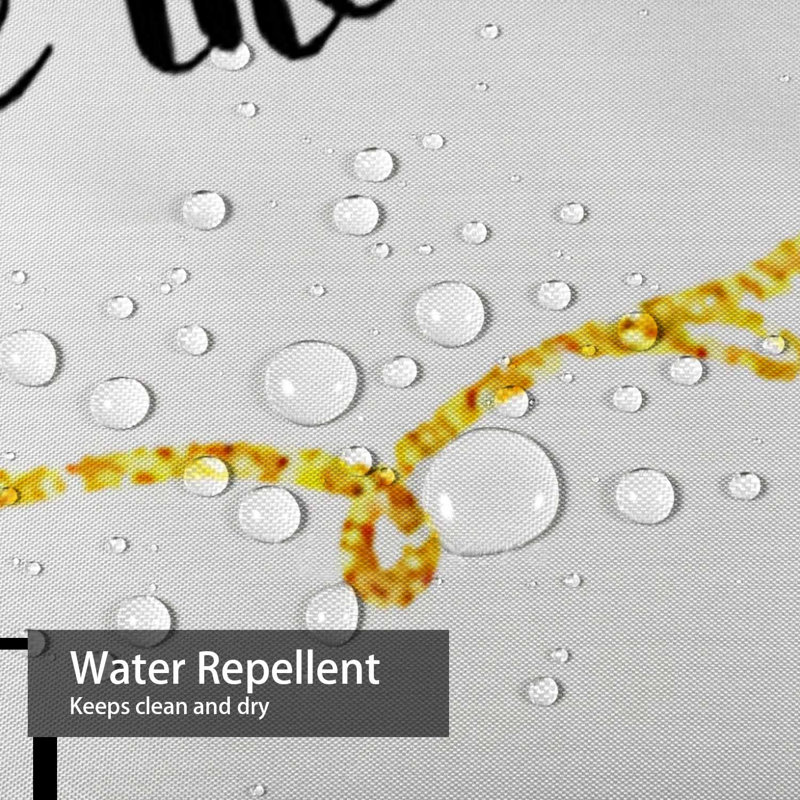 Rideau de douche avec 12 crochets Watercolor, L 72 po x l 84 po