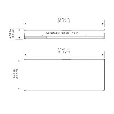 Modular Storage 73" W - 93" W Closet System Starter Kit