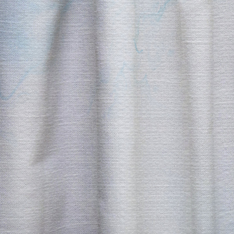 Panneau de rideau simple semi-diaphane abstrait Modern Art, Vert / Bleu / Blanc, L 52 po x L 90 po