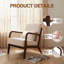 Upholstered Linen Armchair-1722659742