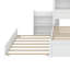 Full Size Storage Platform Bed With Pull Out Shelves, Twin Size Trundle And 2 Drawers-838586775