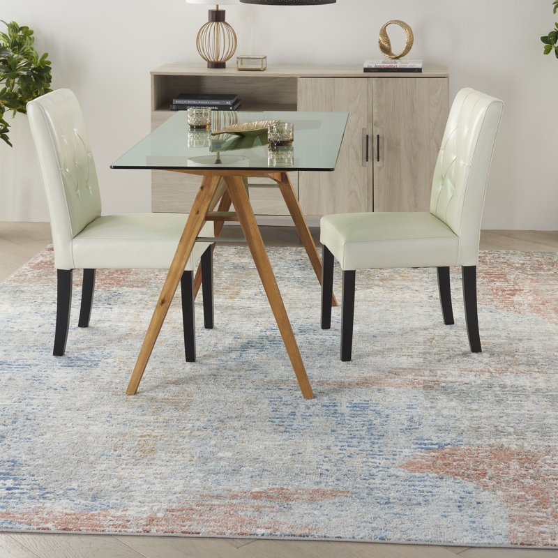 Tapis beige contemporain contemporain, Rectangle 6 pi 7 po x 9 pi 6 po