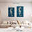 Brampt Antique Seahorse On Blue I