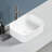 Topcraft 15.75" L White Ceramic Vessel Bathroom Sink, Above Counter Vanity Basin