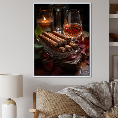Cuba Cigar Expression - Cuba Landscape Framed Canvas Print Wall Art
