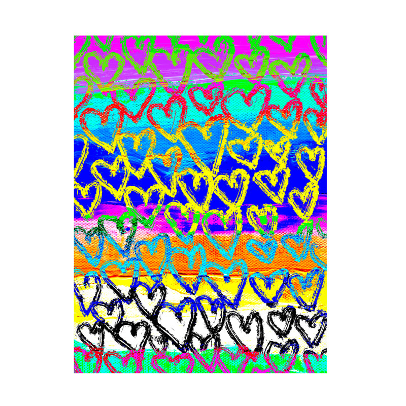 Art sur toile Jess Stempel Love Pop, H 24 po x l 18 po
