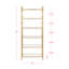 Étagère à livres en métal H 68 "x l 26" Dorah