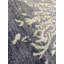 Wool Abstract Area Rug in Gray/White
