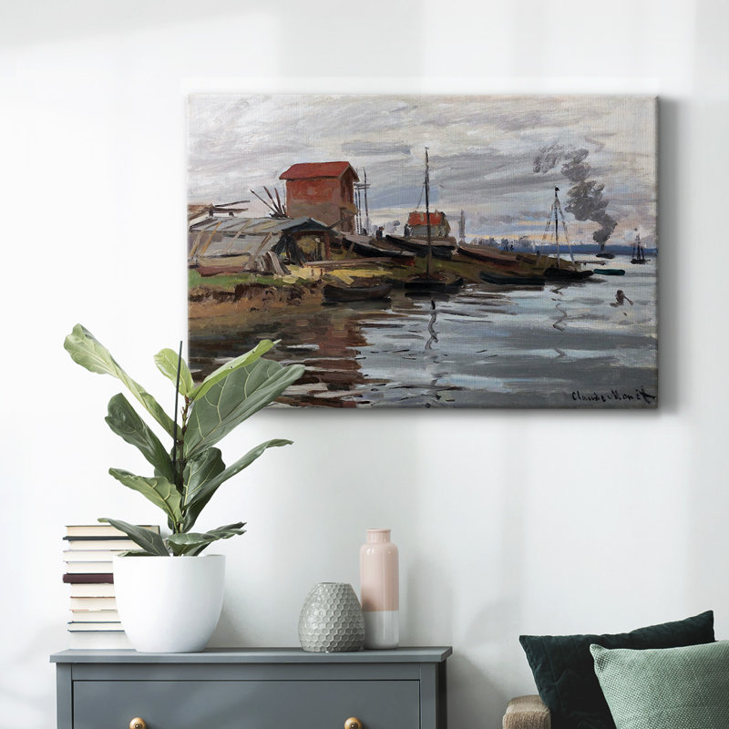La seine à la petite toile tendue, H 8 po x l 12 po