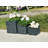 Wurster 3 Piece Lightweight Concrete Modern Square Outdoor Planter, 16 Inch Tall Set-33045141