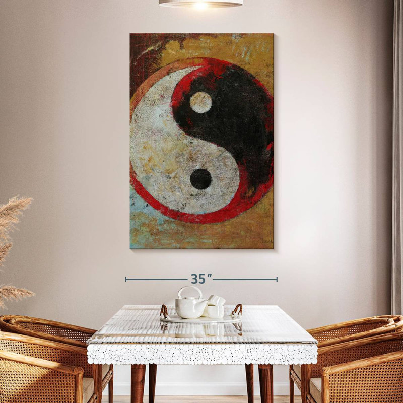 Kerrick Yin Yang Red Dragon, 51" H x 34" W