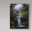Fikes «Waterfall 2», reproduction de peinture à l'huile sur toile tendue-25324690
