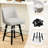 Novogratz 360° Swivel Bar & Counter Stools - Solid Wood Frame(Set Of 2)-1020480641