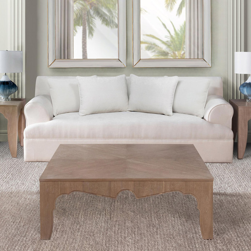 Island Manor Solid Wood Coffee Table, Driftwood