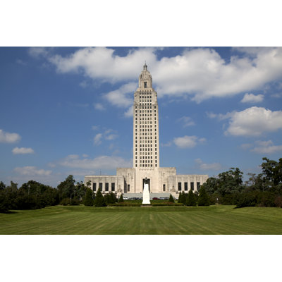 Louisiana State Capitol Building by Aneese - Wrapped Canvas Print
