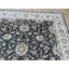 Tapis oriental gris anthracite noué à la main 9 po x 11 pi 5 po Oushak Ushak A6EA305AC64340468CD9E6B5B57851C1