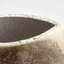 Golden Raku Flat Round Vase