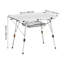 Couche de maille pliante en aluminium pour table de camping