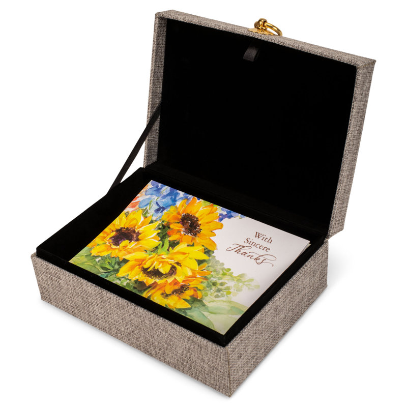 Ensemble de cartes lin gris