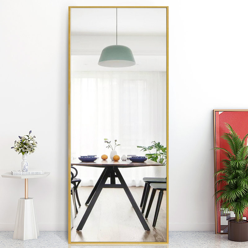 Metal Flat Mirror, Gold