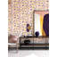 Papier peint adhésif multicolore mauve à taches de léopard-1132849935