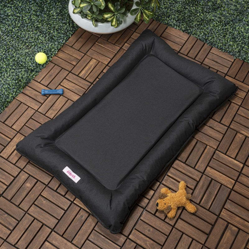 X-Large Black Waterproof Orthopedic Outdoor Dog Bed