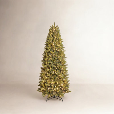 Slim 9' Pre-Lit Fir Christmas Tree