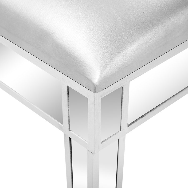 Tabouret de coiffeuse Kaisley, Argent