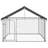 vidaXL Dog Kennel Silver Galvanized steel, polyethylene Large Dog Kennel 78.7" x 78.7"  x 59.1"-102400681
